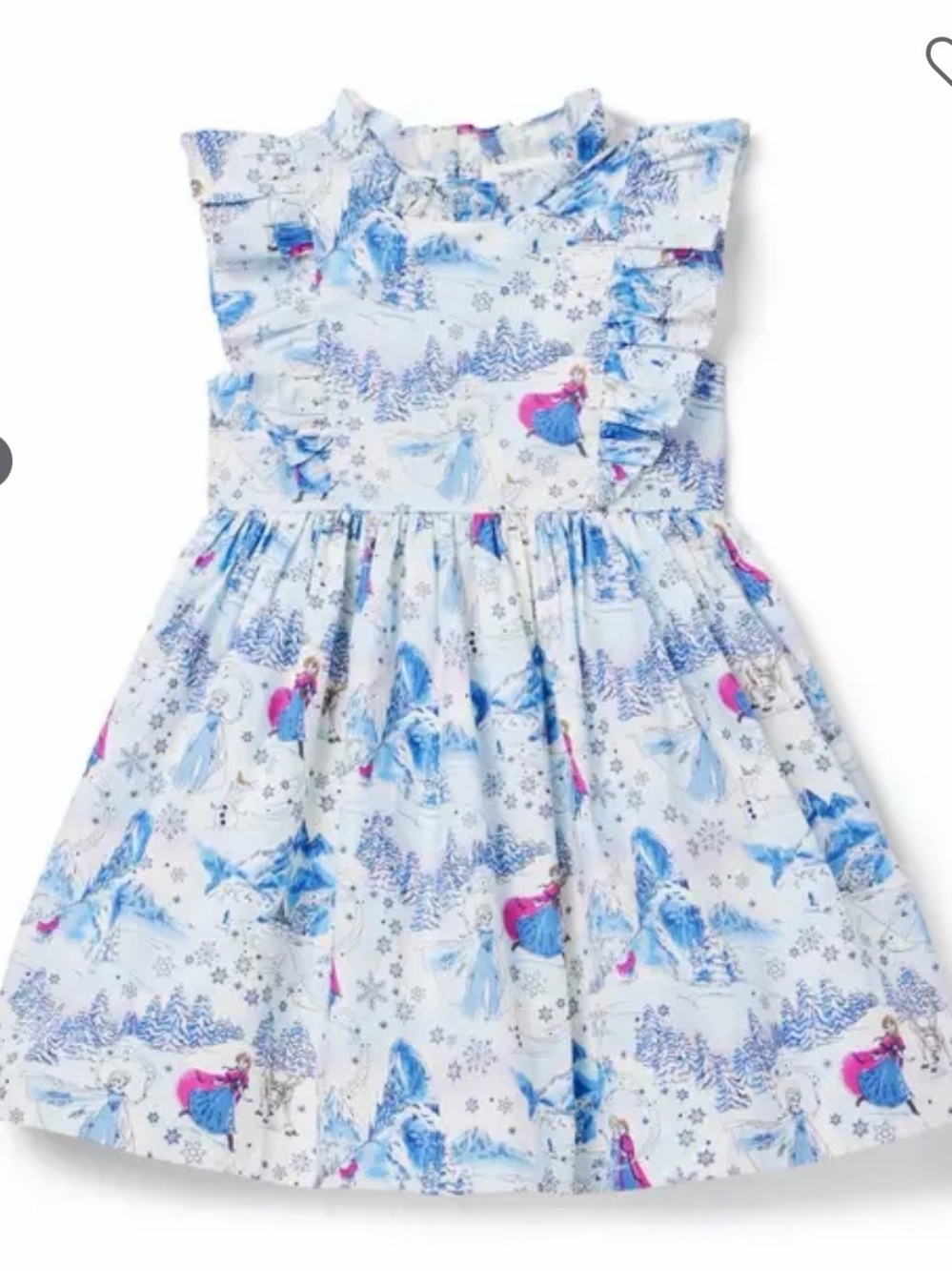 Janie and Jack frozen toile dress size 12 Euc